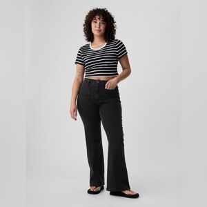 Women's Black Flare Jeans